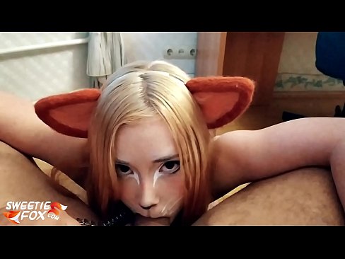 ❤️ Kitsune gbe dick ati pẹlu ni ẹnu rẹ ❤❌ Ohun onihoho didara